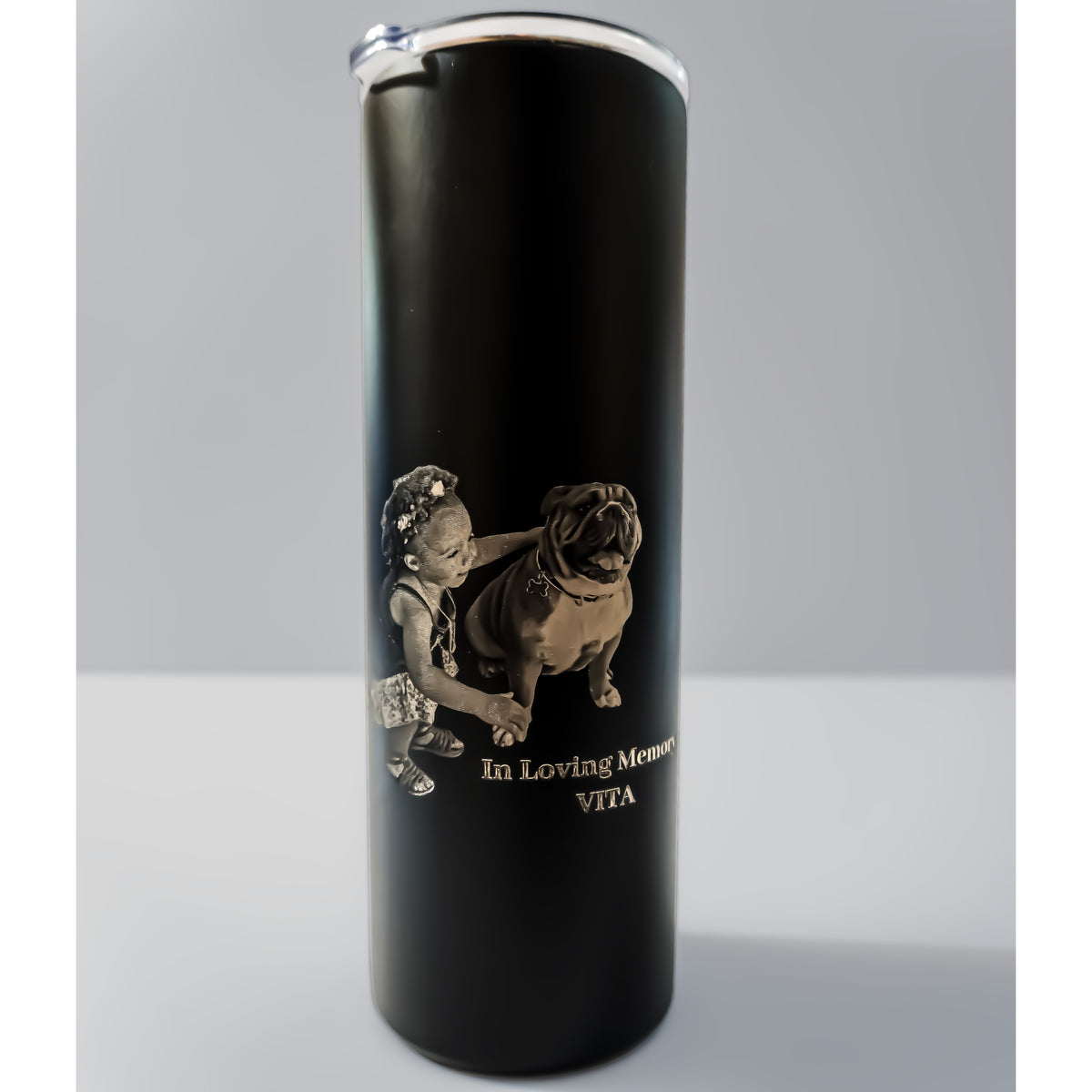 Custom Engraved 20oz Skinny Tumbler – Converts to 22oz with Optional Twist-On Handle